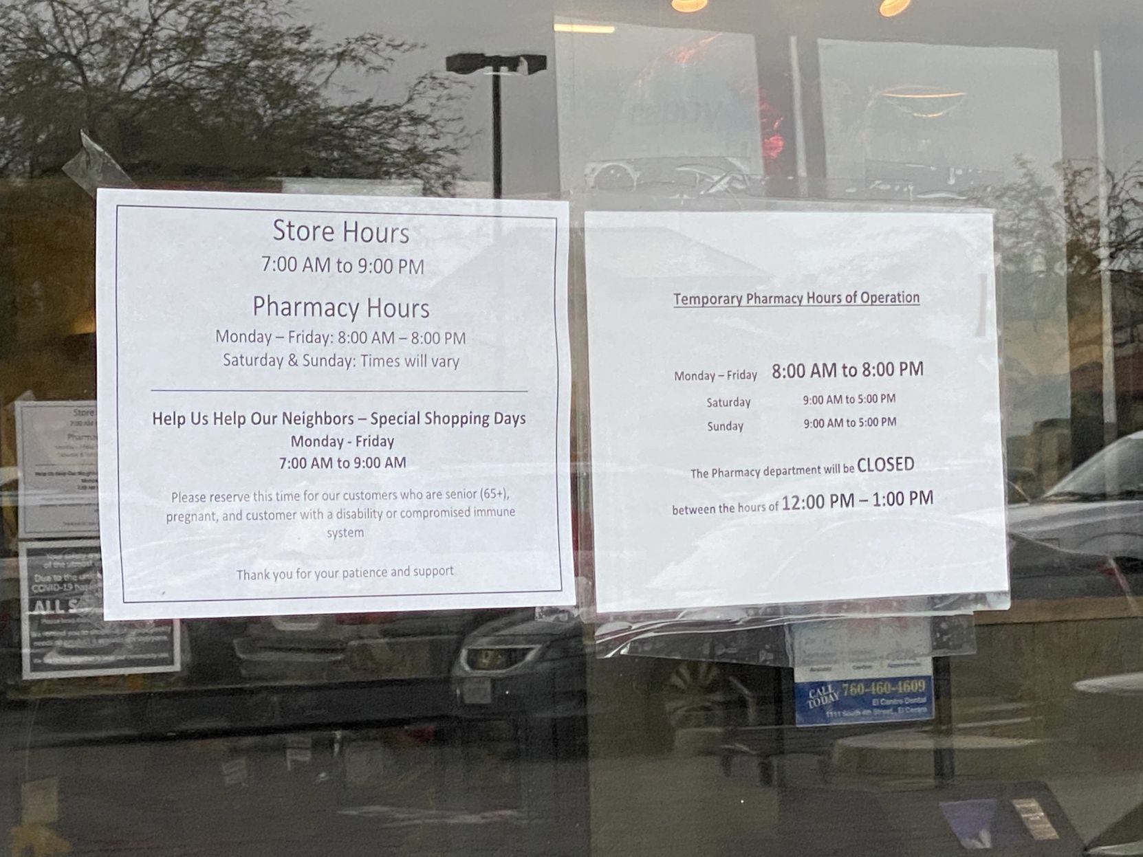 New Vons hours
